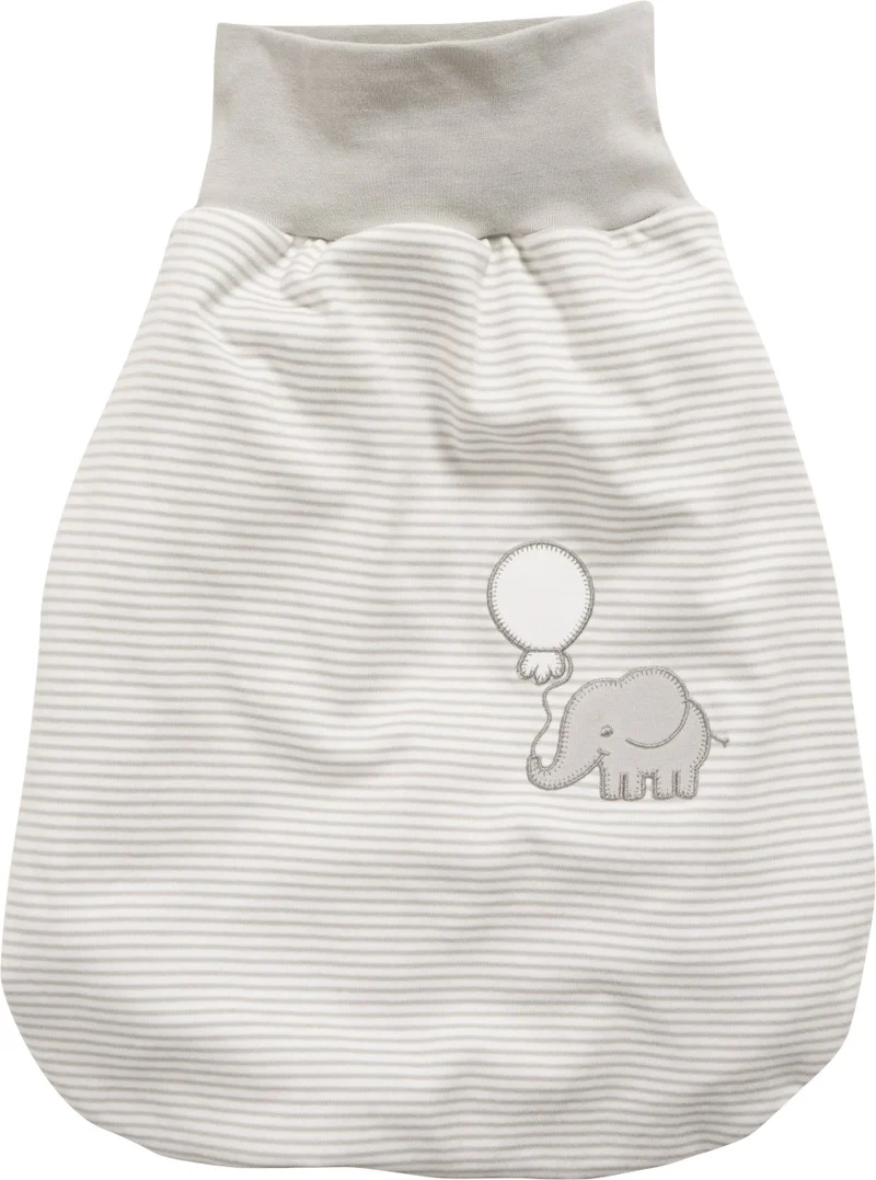 Playshoes Strampelsack Elefant Grau BW 2-lagig