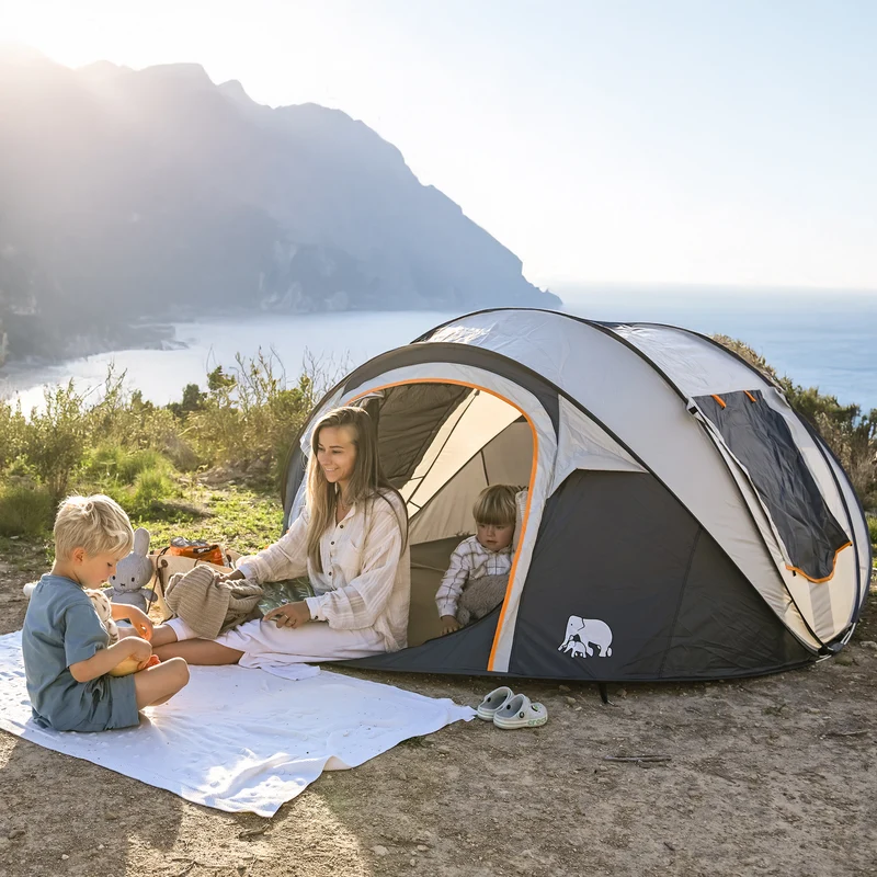 Pop Up Tent - 2000MM waterkolom - Cream (Tweede kans)