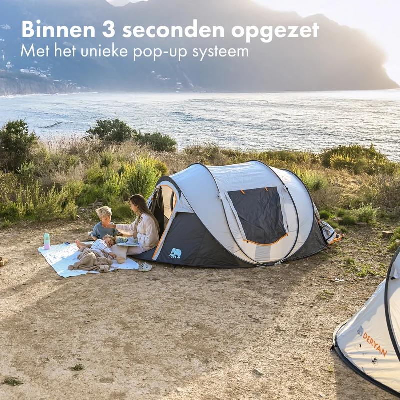 Pop Up Tent - 2000MM waterkolom - Cream (Tweede kans)