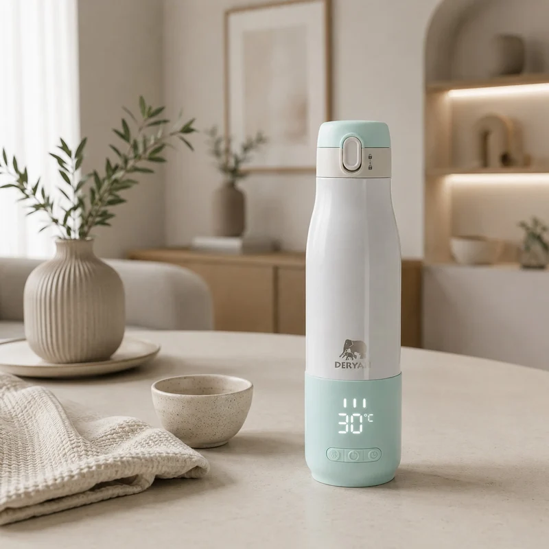 Kabelloser Flaschenwärmer 350 ml – Mint