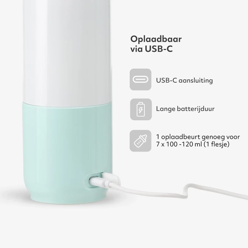 Kabelloser Flaschenwärmer 350 ml – Mint