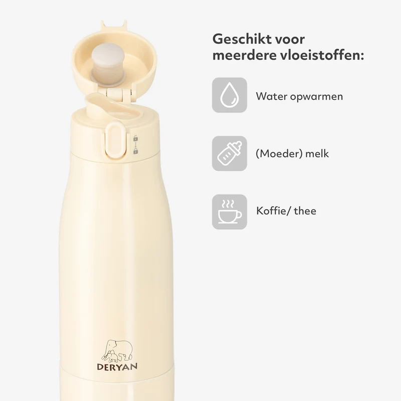 Kabelloser Flaschenwärmer 350 ml – Beige