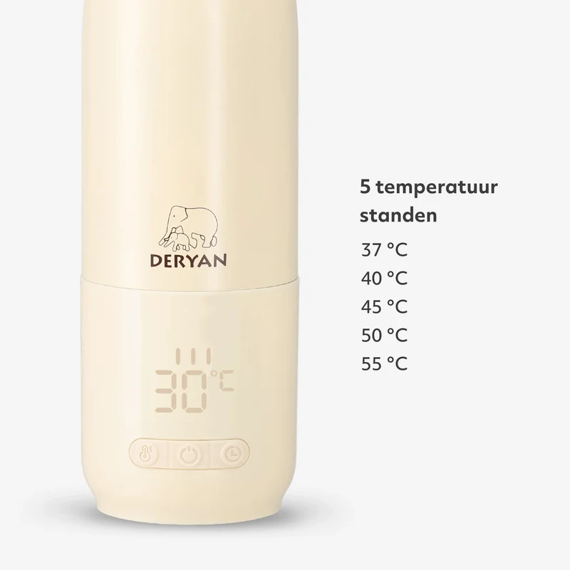 Kabelloser Flaschenwärmer 350 ml – Beige