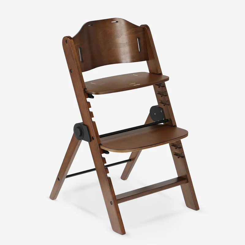 Odin Mitwachsender Holzstuhl mit Esstischplatte – Warm Brown