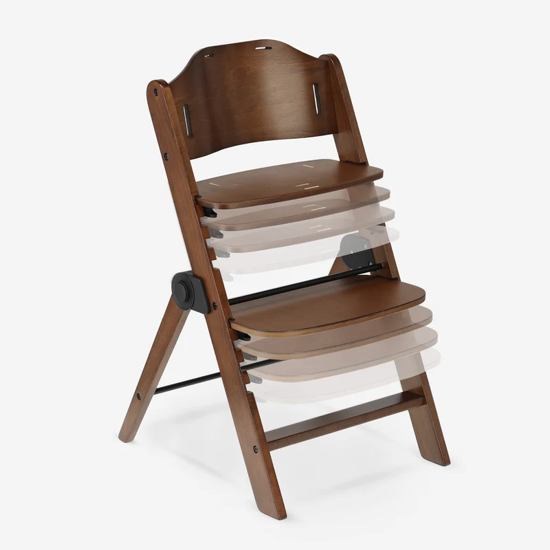 Odin Mitwachsender Holzstuhl mit Esstischplatte – Warm Brown