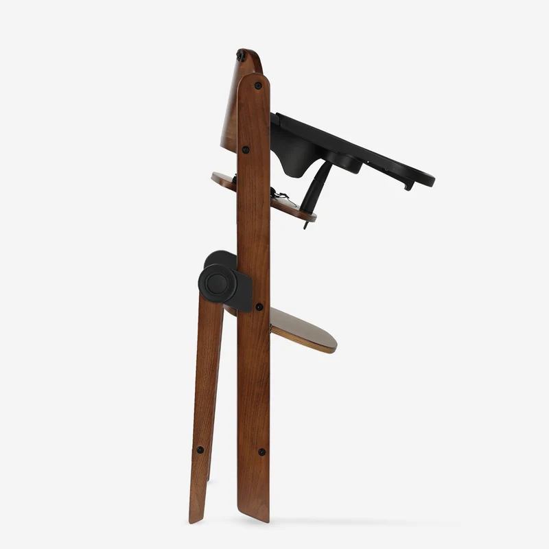 Odin Mitwachsender Holzstuhl mit Esstischplatte – Warm Brown