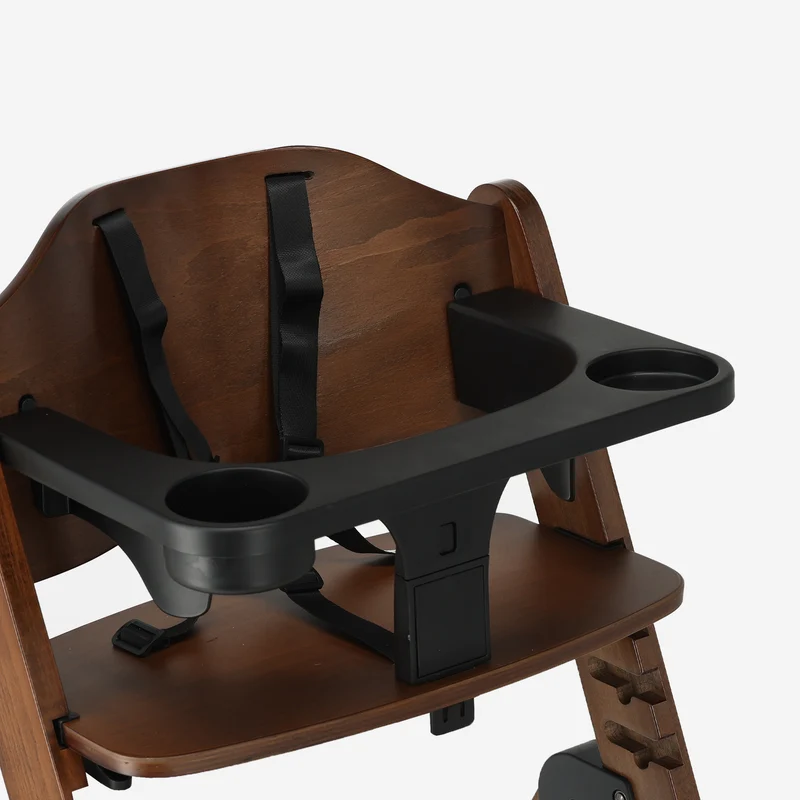 Odin Mitwachsender Holzstuhl mit Esstischplatte – Warm Brown