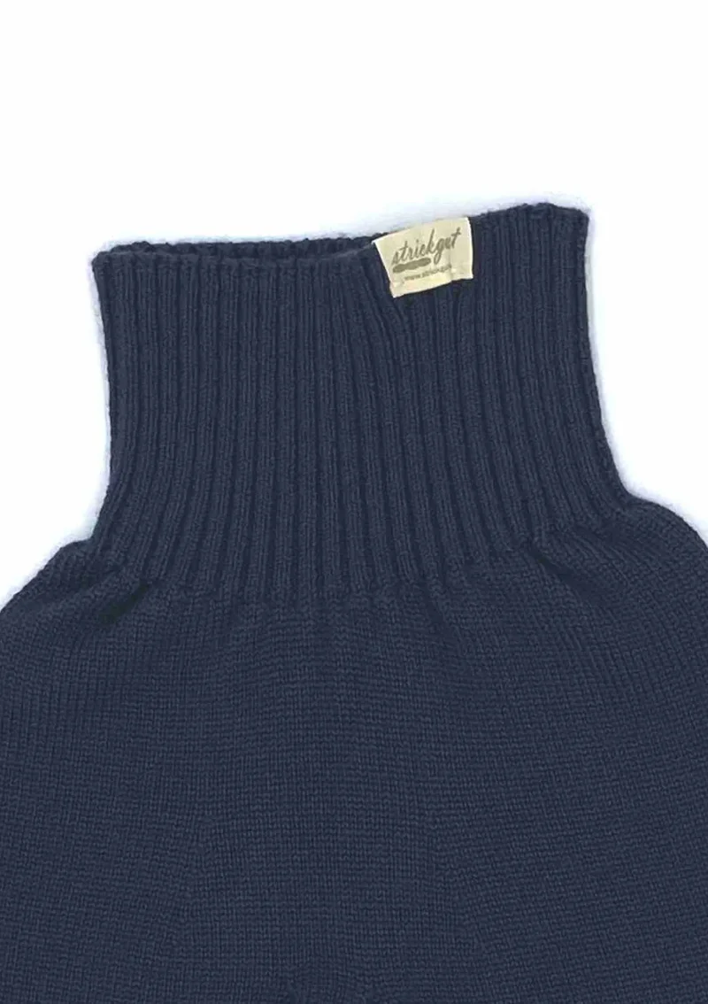 Merino Babyhose mit weichem Bund zum Mitwachsen Indigo
