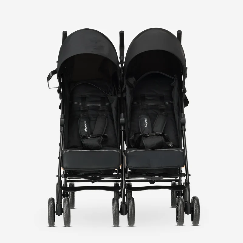 Miles Duo Buggy – Zwillingsbuggy – Leichter Doppelbuggy – Schwarz