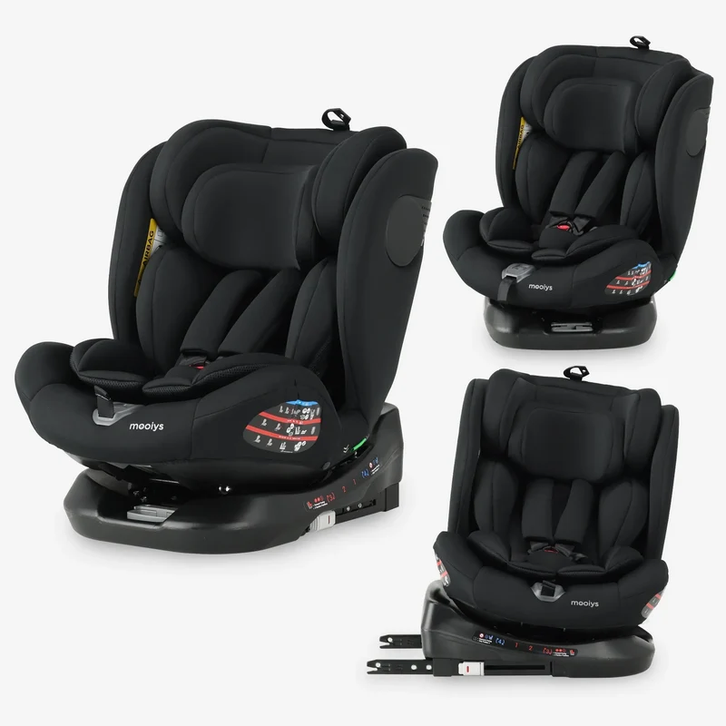 Kaya Luxe I-Size-Autokindersitz – um 360° drehbar – Isofix – Schwarz