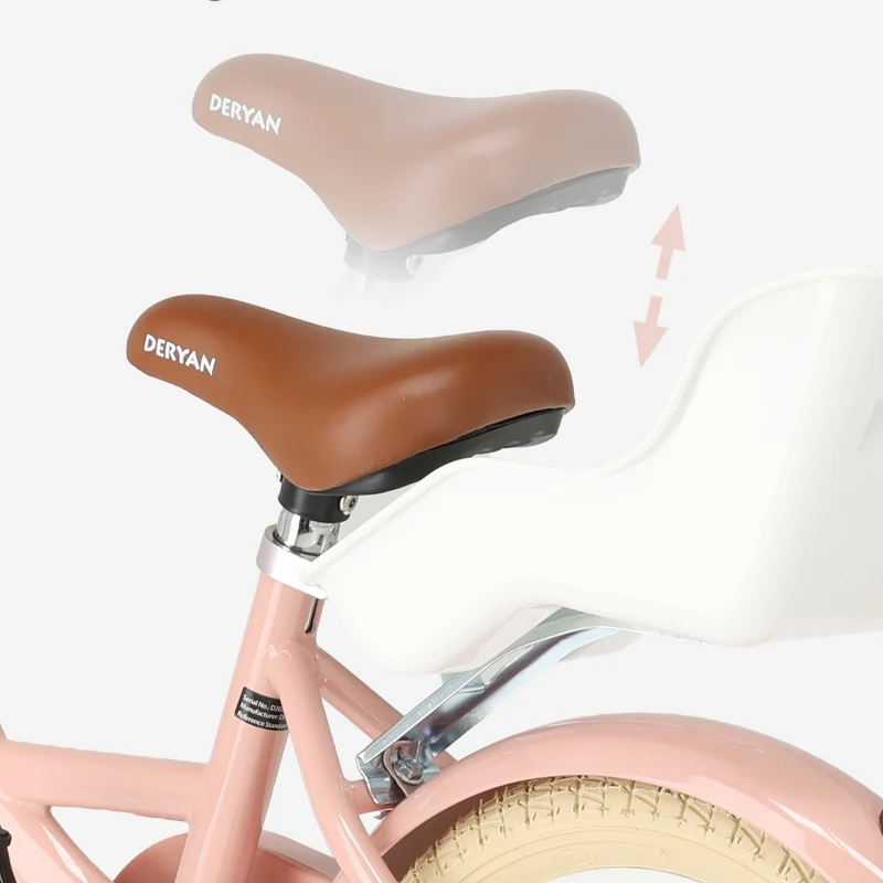 Zoey kinderfiets met mandje 12 inch - Roze