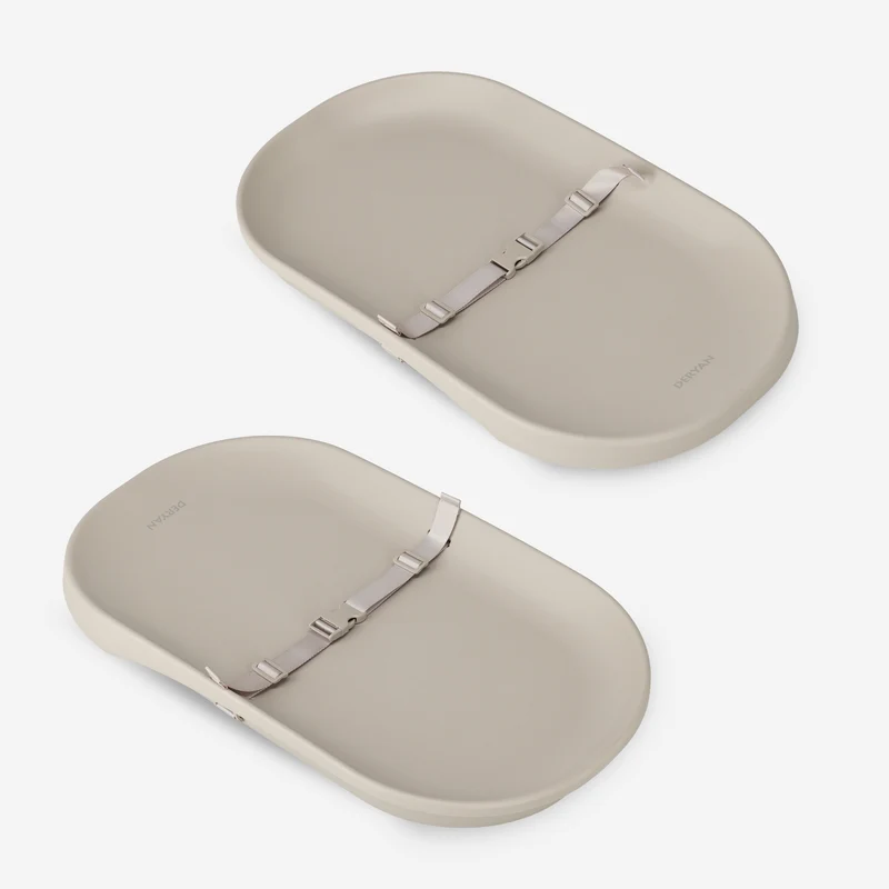 Verschoonkussen & Aankleedkussen – Multifunctioneel Waterdicht Verschoonmatje met Verhoogde Randen, Antislip PU-schuim – Comfortabel, Veilig & Hygiënisch Taupe