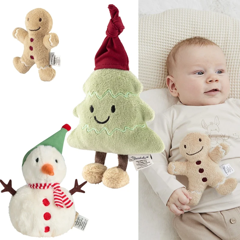 Sterntaler Babygreifling Weihnachten mit Rassel oder Knisterpapier 0M+