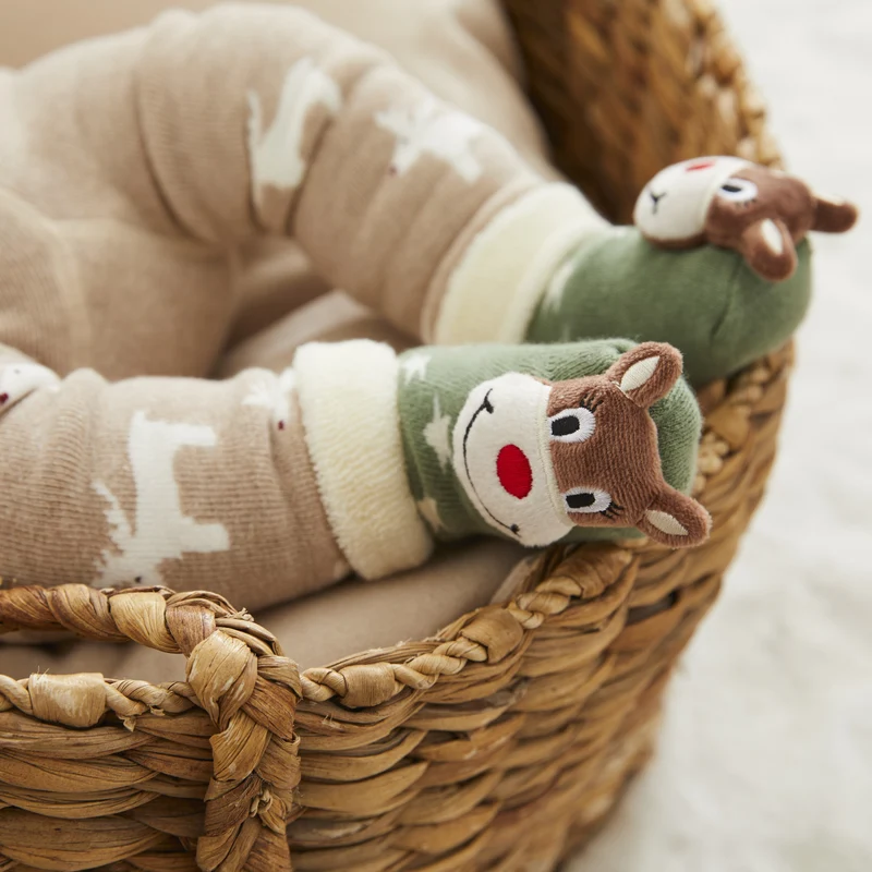 Sterntaler Baby Rasselsocken 4-6 Monate Weihnachtsedition