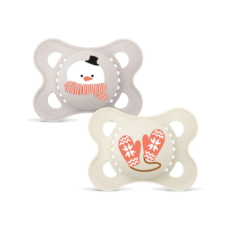 MAM ORIGINAL Winter Edition Silikon Schnuller Symmetrisch Oval 0-6M 6-16M + Box