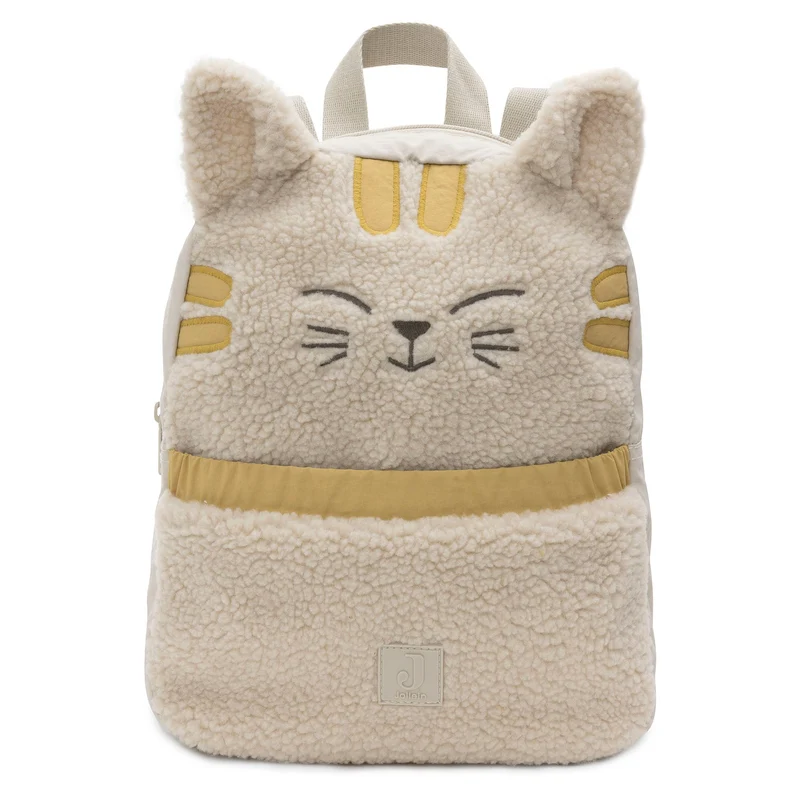 Jollein Kinder Rucksack Katze Charlie Ecru