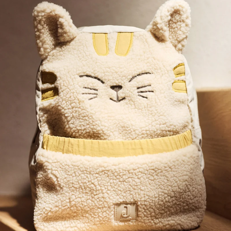 Jollein Kinder Rucksack Katze Charlie Ecru