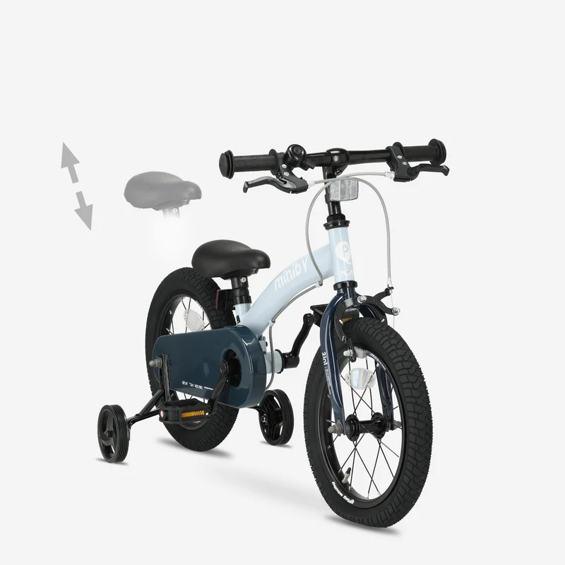 Qplay Miniby Kinderfahrrad 14 Zoll - 3 in 1 - Balance Fahrrad - Blau