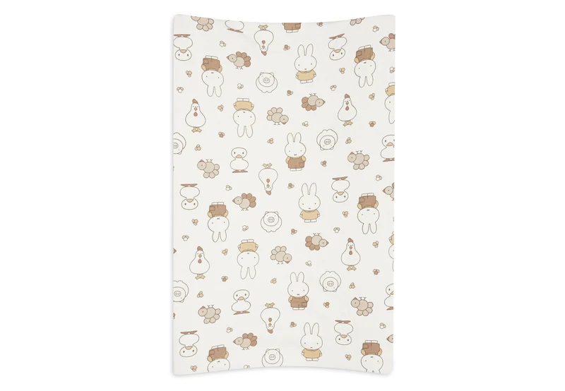 Jollein Wickelauflagenbezug Jersey 50x70cm Miffy Family Farm