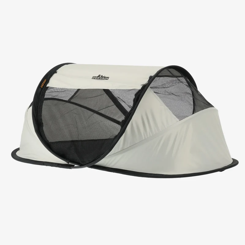 Deryan Dogs & Cats - Luxury Pop-Up Pet Travel-Cot - Hundeauslauf - Pop-up-System - Klappbare Bank - Extra dickes Netz - Medium