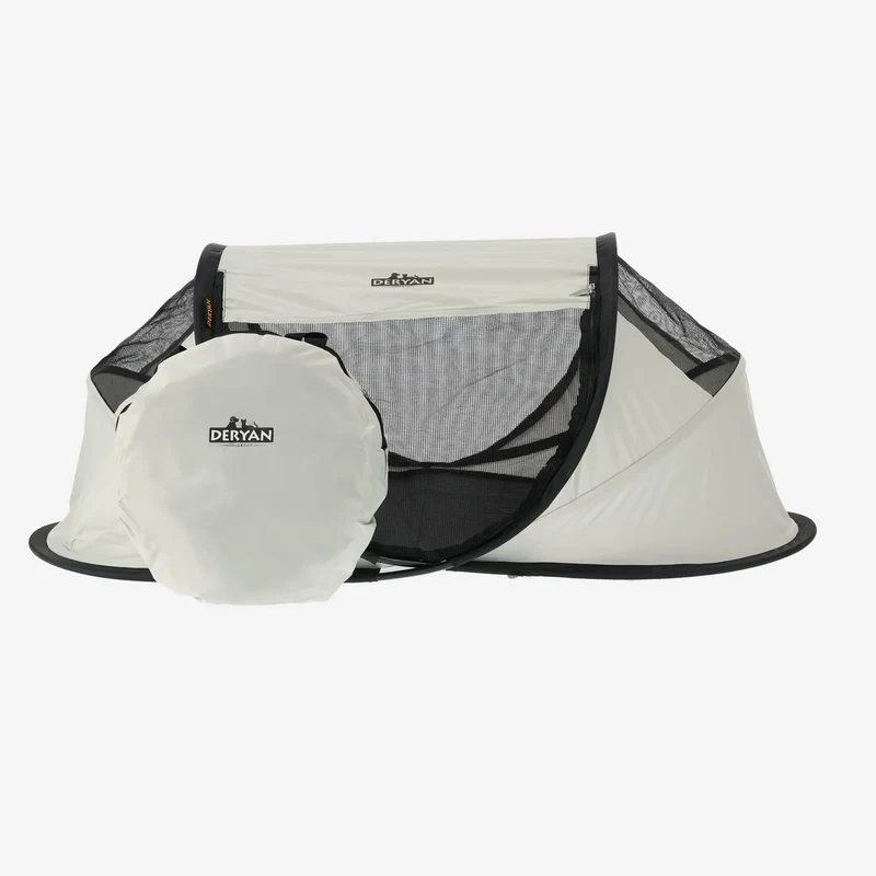 Deryan Dogs & Cats - Luxury Pop-Up Pet Travel-Cot - Hundeauslauf - Pop-up-System - Klappbare Bank - Extra dickes Netz - Medium