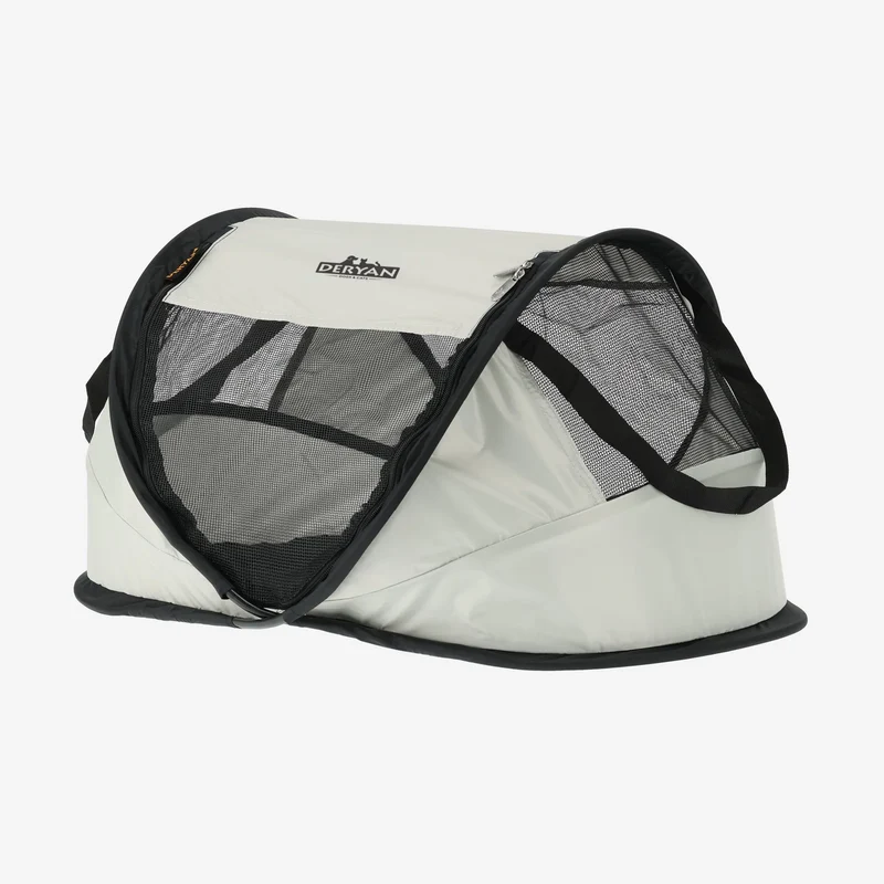 Deryan Dogs & Cats - Luxury Pop-Up Pet Travel-Cot - Hundeauslauf - Pop-up-System - Klappbare Bank - Extra dickes Netz - Small