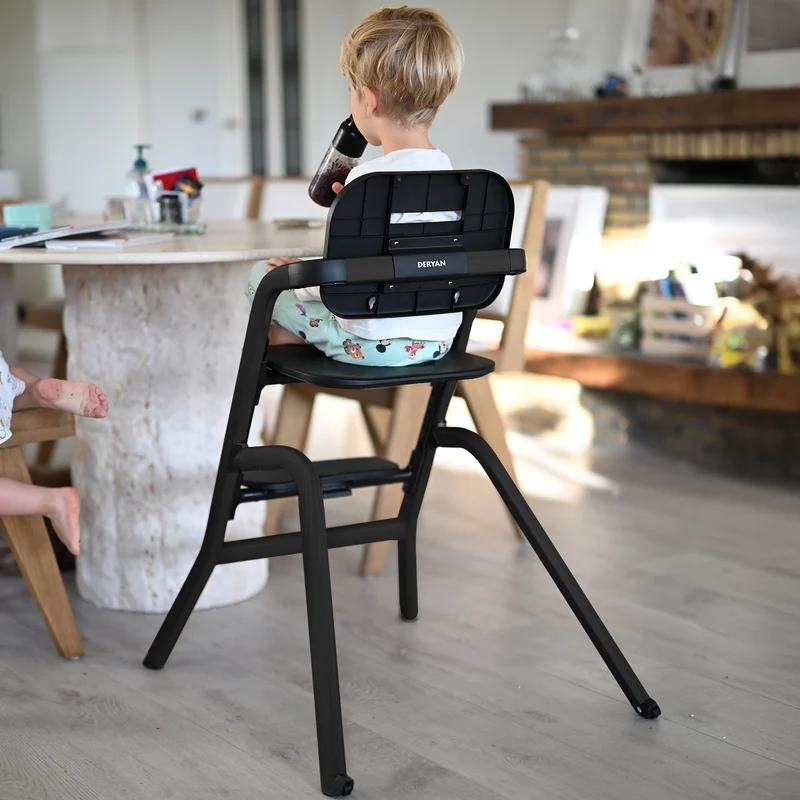 Curve Hochstuhl-Set komplett - Inklusive Babywippe - Schwarz