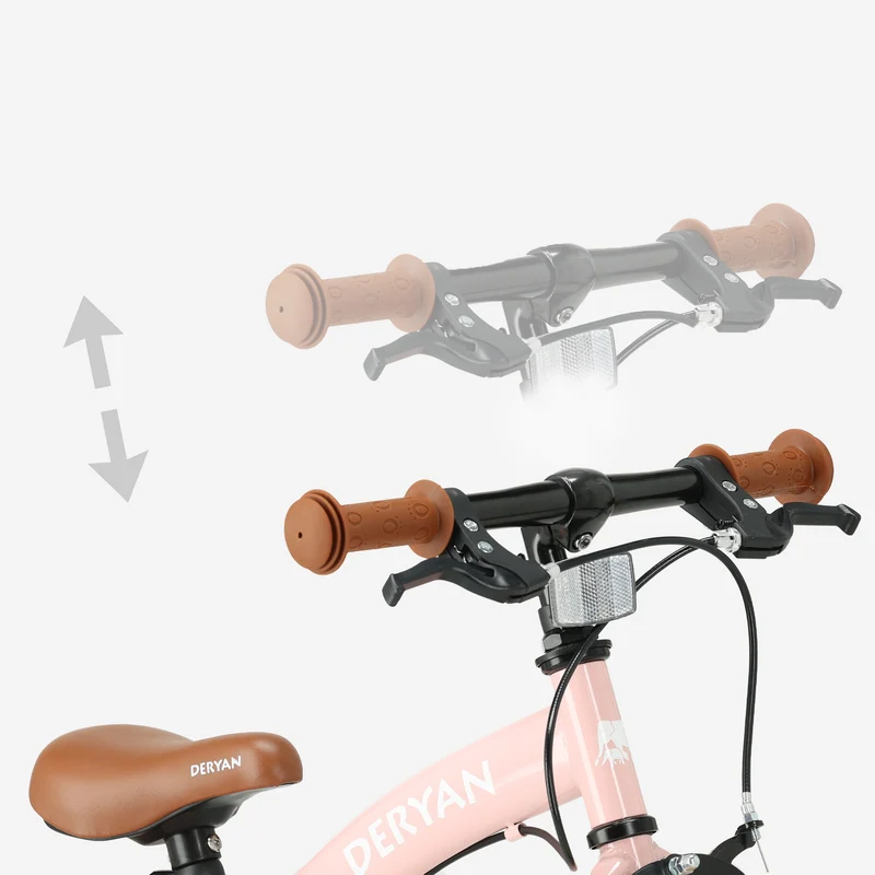 Luxus Kinderfahrrad 12 Zoll - 3 in 1 - Laufrad Pink