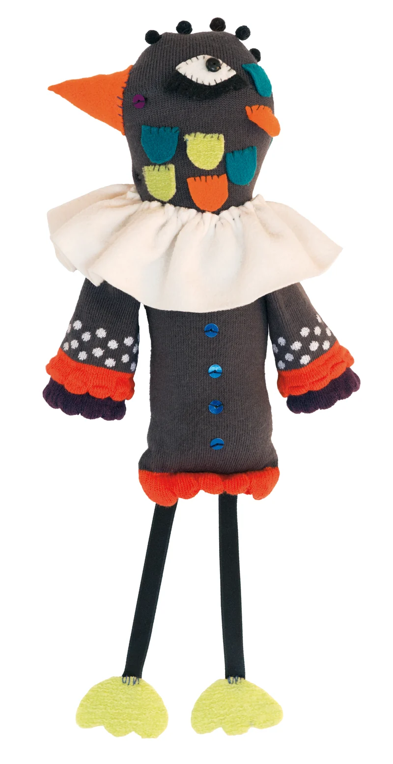 Moulin Roty Bastelset Les Zanimos Strumpf Vogel 6J+