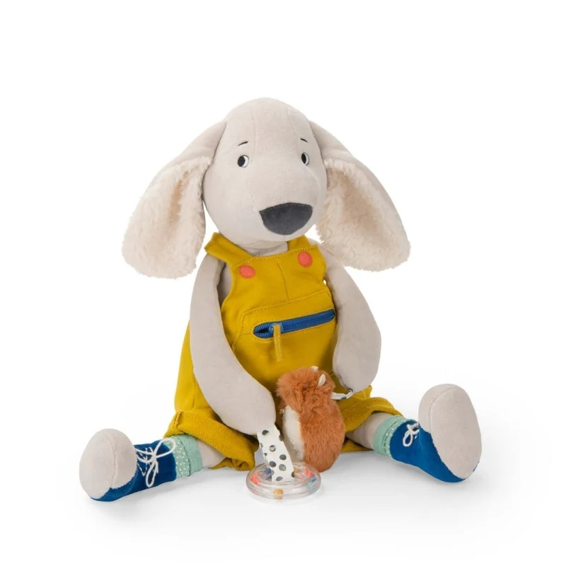 Moulin Roty XL Aktivitäten Hund Pilou moosgrün 56cm