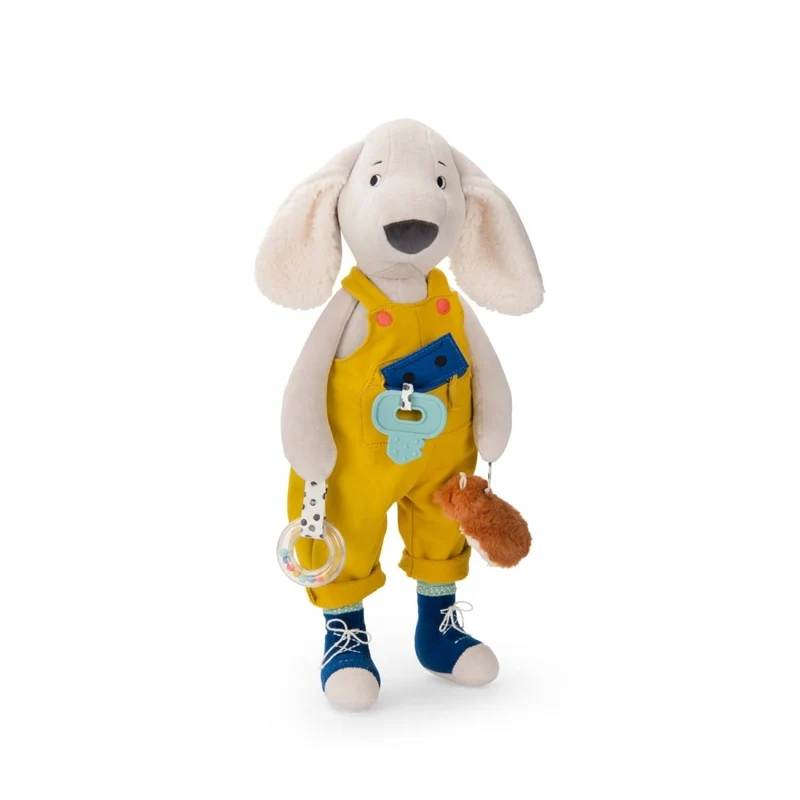 Moulin Roty XL Aktivitäten Hund Pilou moosgrün 56cm