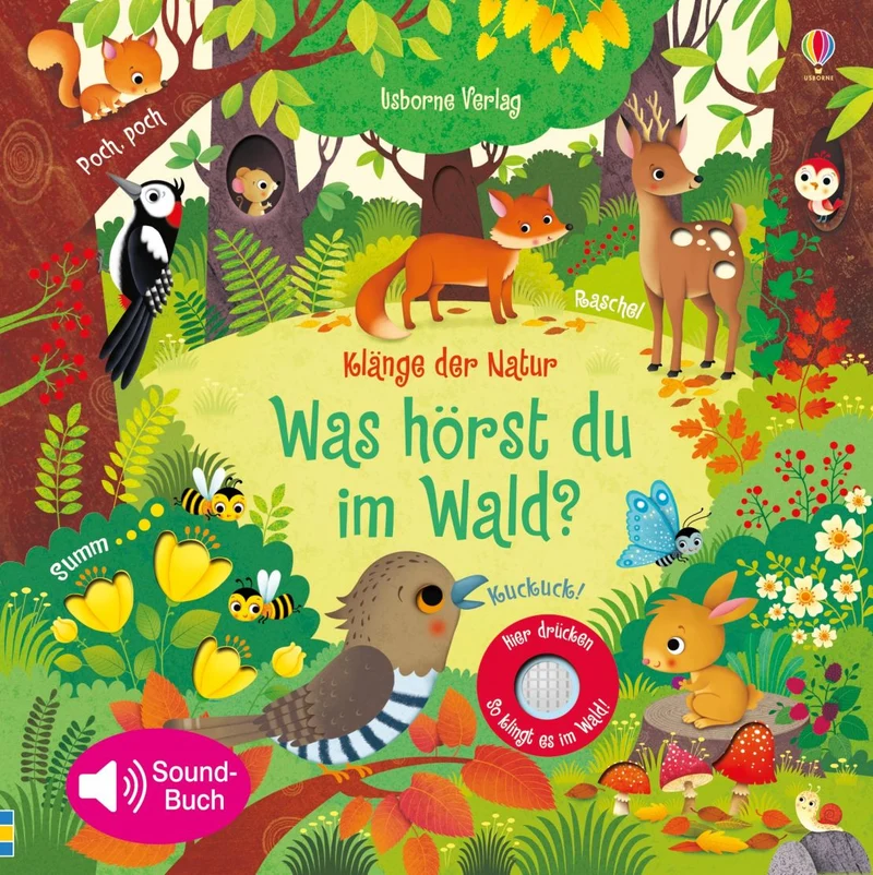 Usborne Klänge der Natur Soundbuch: Wald 3J+