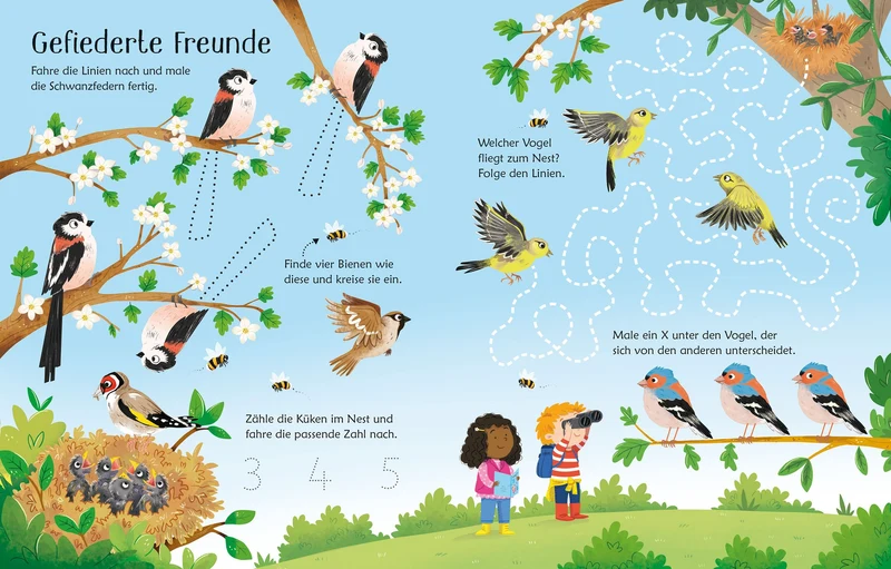 Usborne Wisch und Weg Buch Im Frühling 4J+