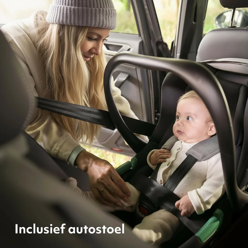 Mooiys Kai Kinderwagen – 3-in-1-Reisesystem – Schwarz