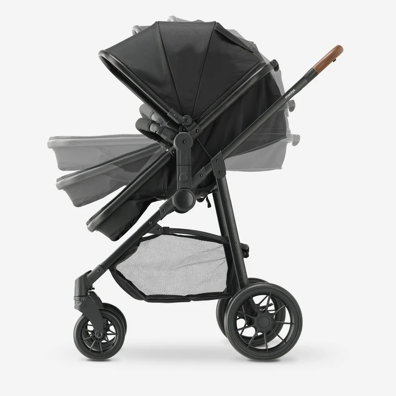 Mooiys Kai Kinderwagen – 3-in-1-Reisesystem – Schwarz