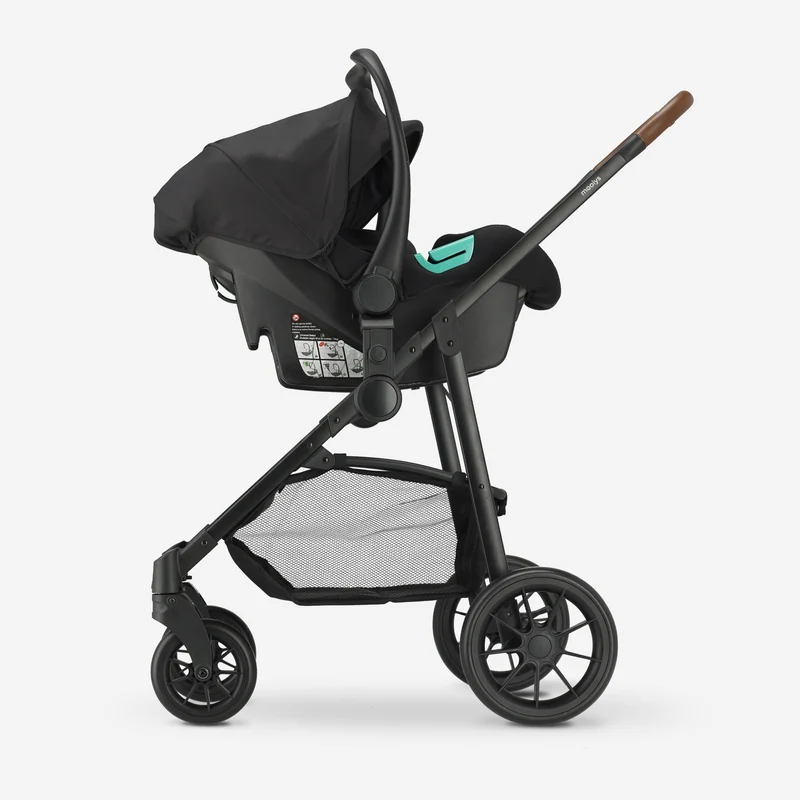 Mooiys Kai Kinderwagen – 3-in-1-Reisesystem – Schwarz