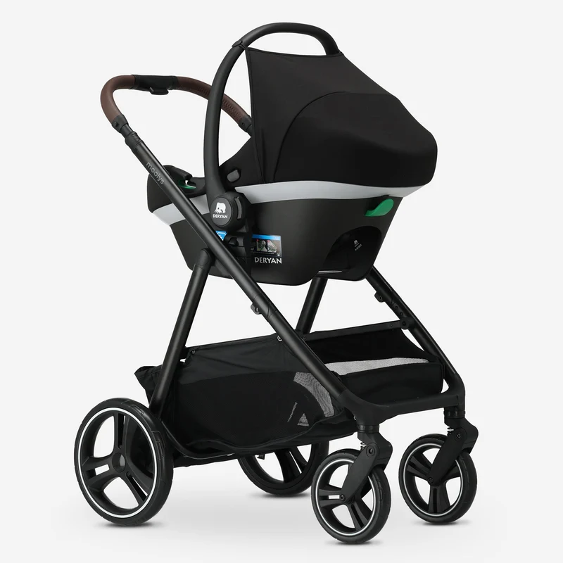Mooiys Luca 3-in-1-Kinderwagen – Multifunktionaler Kinderwagen – inklusive Autositz – Nougat