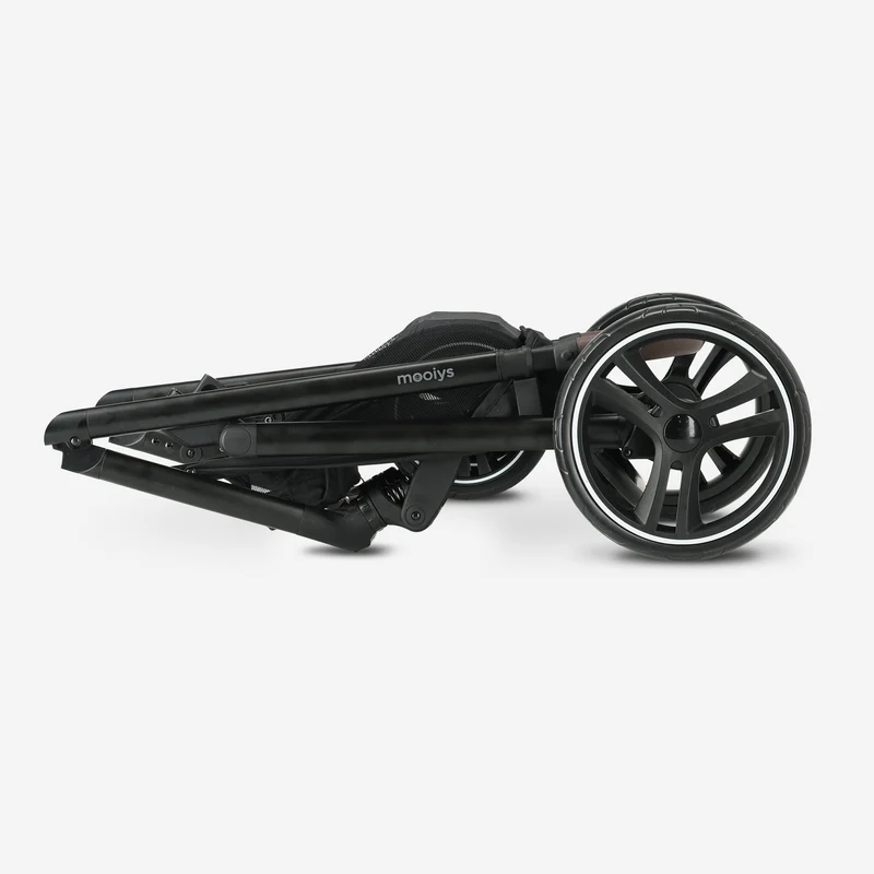 Mooiys Luca 3-in-1-Kinderwagen – Multifunktionaler Kinderwagen – inklusive Autositz – Schwarz