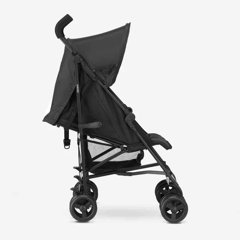 Mooiys Zeke Buggy – Klappbuggy – 5-Punkt-Gurt – Geeignet für Kinder bis 22 kg – Schwarz