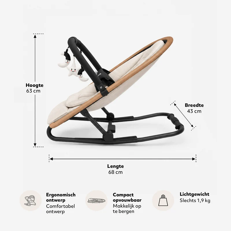 Wipstoel Rocker Creme