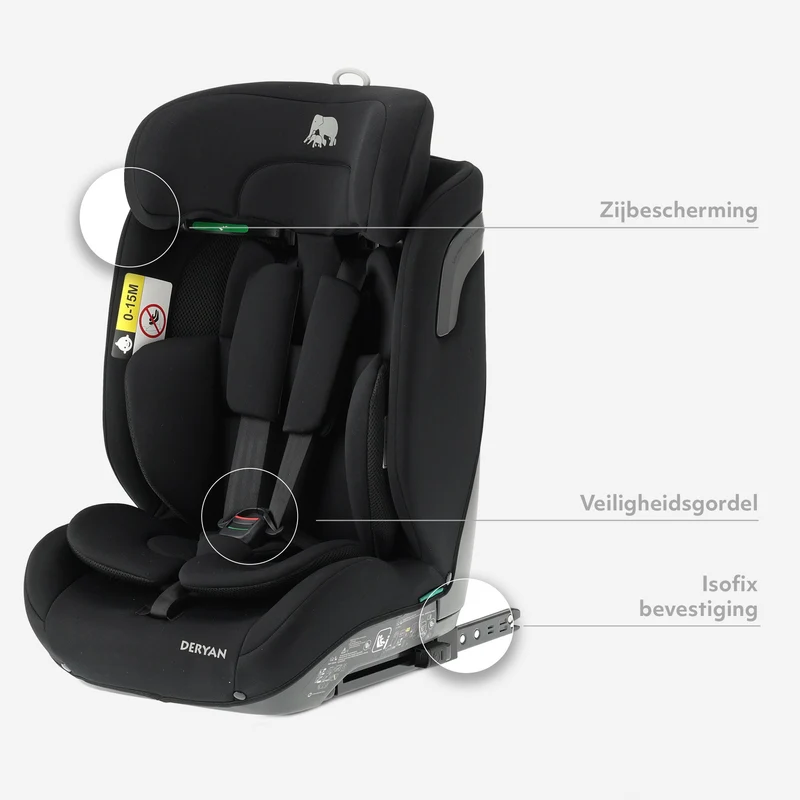 Carter Luxe i-Size-Autokindersitz 76–150 cm – Isofix Gruppe 1/2/3
