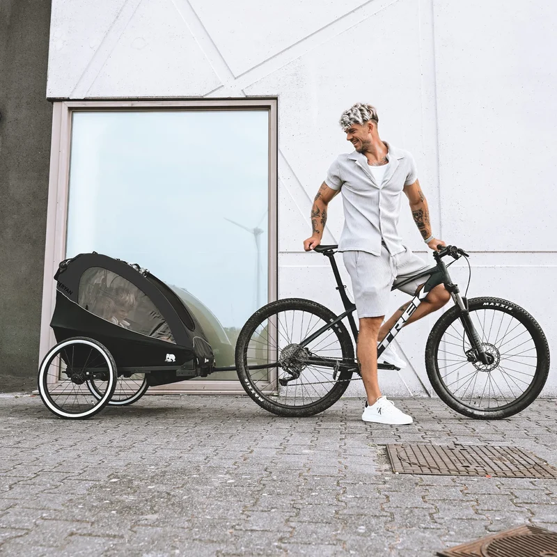 Deryan – Kinderwagen – Jogging-Kinderwagen Schwarz