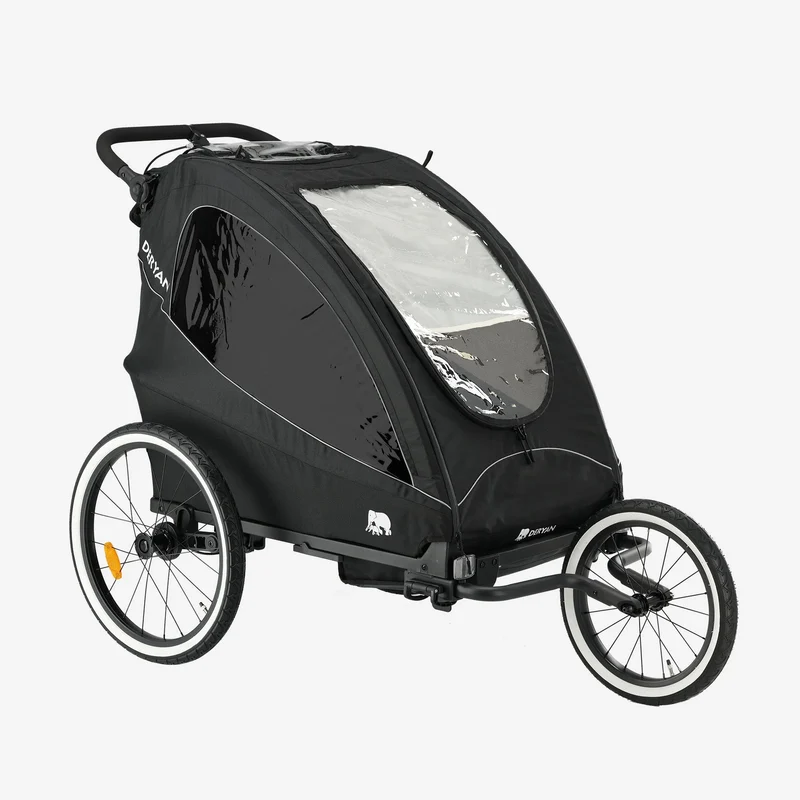 Deryan – Kinderwagen – Jogging-Kinderwagen Schwarz