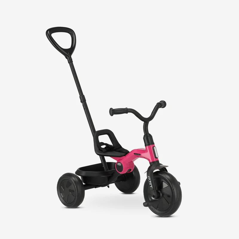 Qplay Ameisen Dreirad mit Schiebestange - Pink