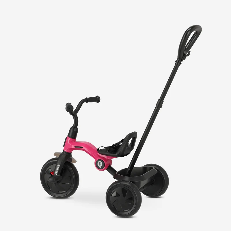 Qplay Ameisen Dreirad mit Schiebestange - Pink