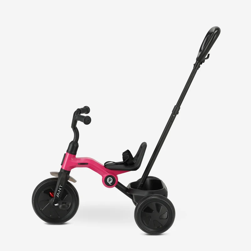 Qplay Ameisen Dreirad mit Schiebestange - Pink