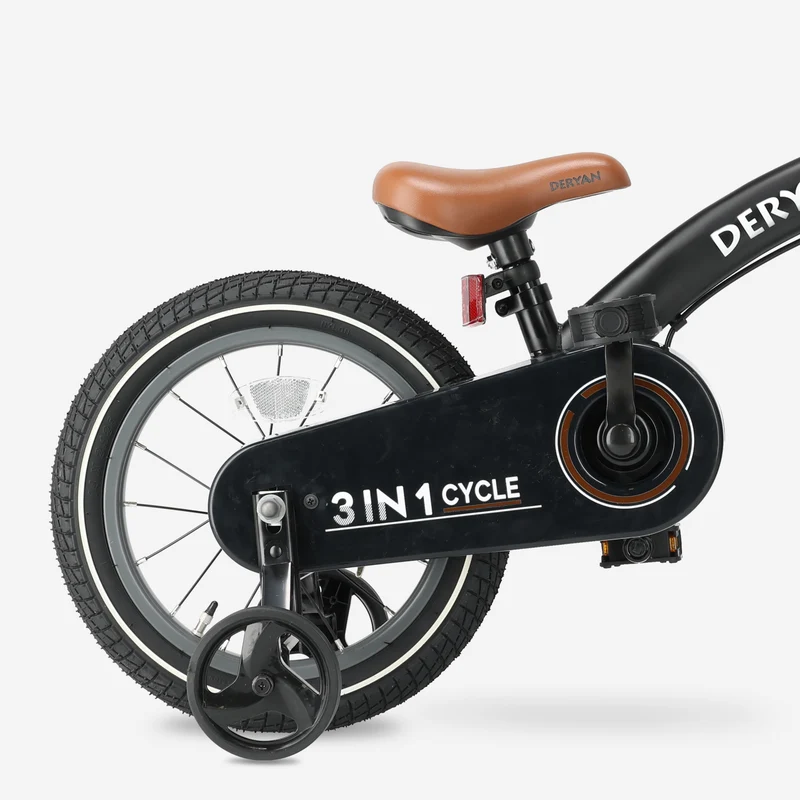Luxus Kinderfahrrad 14 Zoll - 3 in 1 - Balance Fahrrad