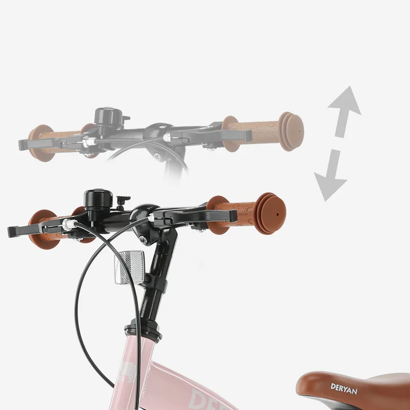 Luxus Kinderfahrrad 14 Zoll - 3 in 1 - Balance Fahrrad - Pink