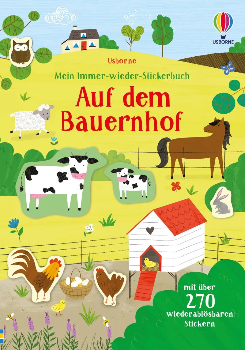 Usborne Kinder Stickerbuch: Auf dem Bauernhof