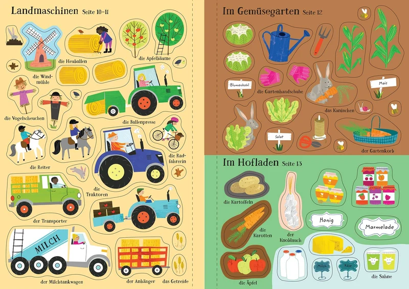 Usborne Kinder Stickerbuch: Auf dem Bauernhof